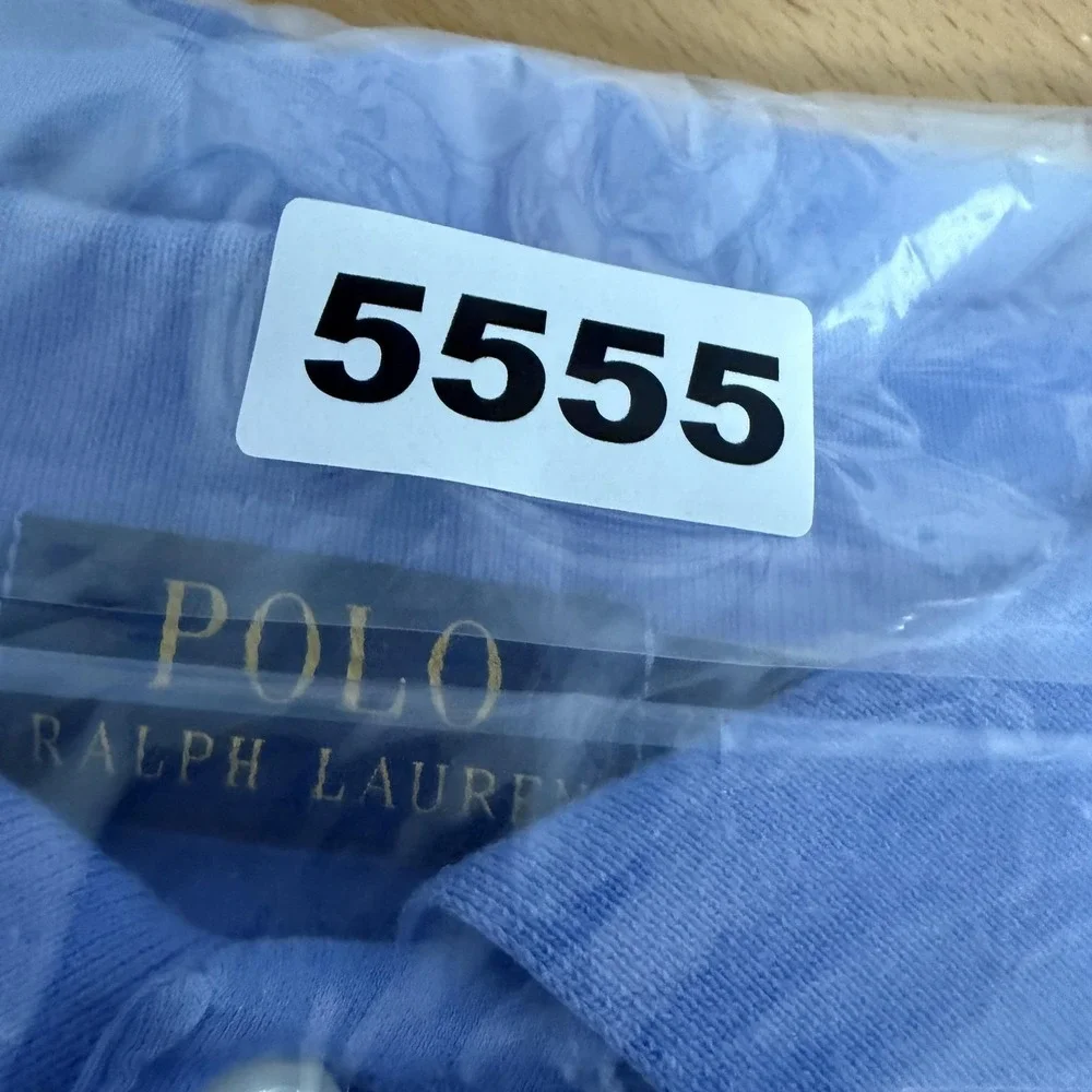 Polo Ralph Lauren Polo Shirt Mens Big‎ 2X Blue Cotton Jersey Pony Logo Casual